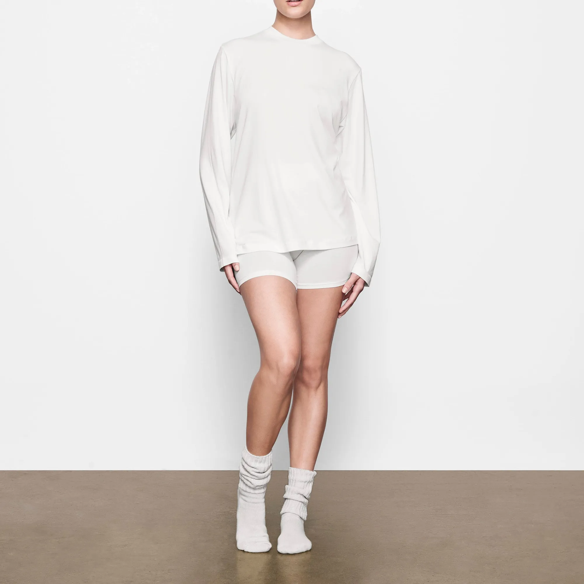 BOYFRIEND LONG SLEEVE T-SHIRT |-Skims Discount