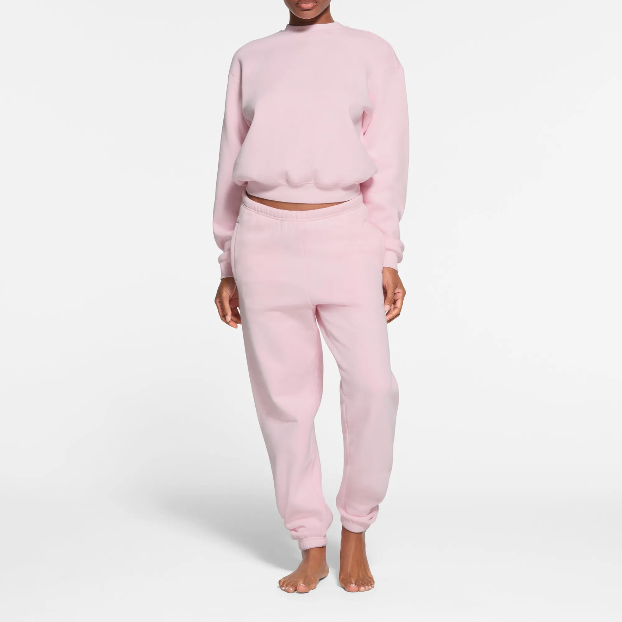 COTTON FLEECE CLASSIC CREWNECK | CHERRY BLOSSOM-Skims Discount