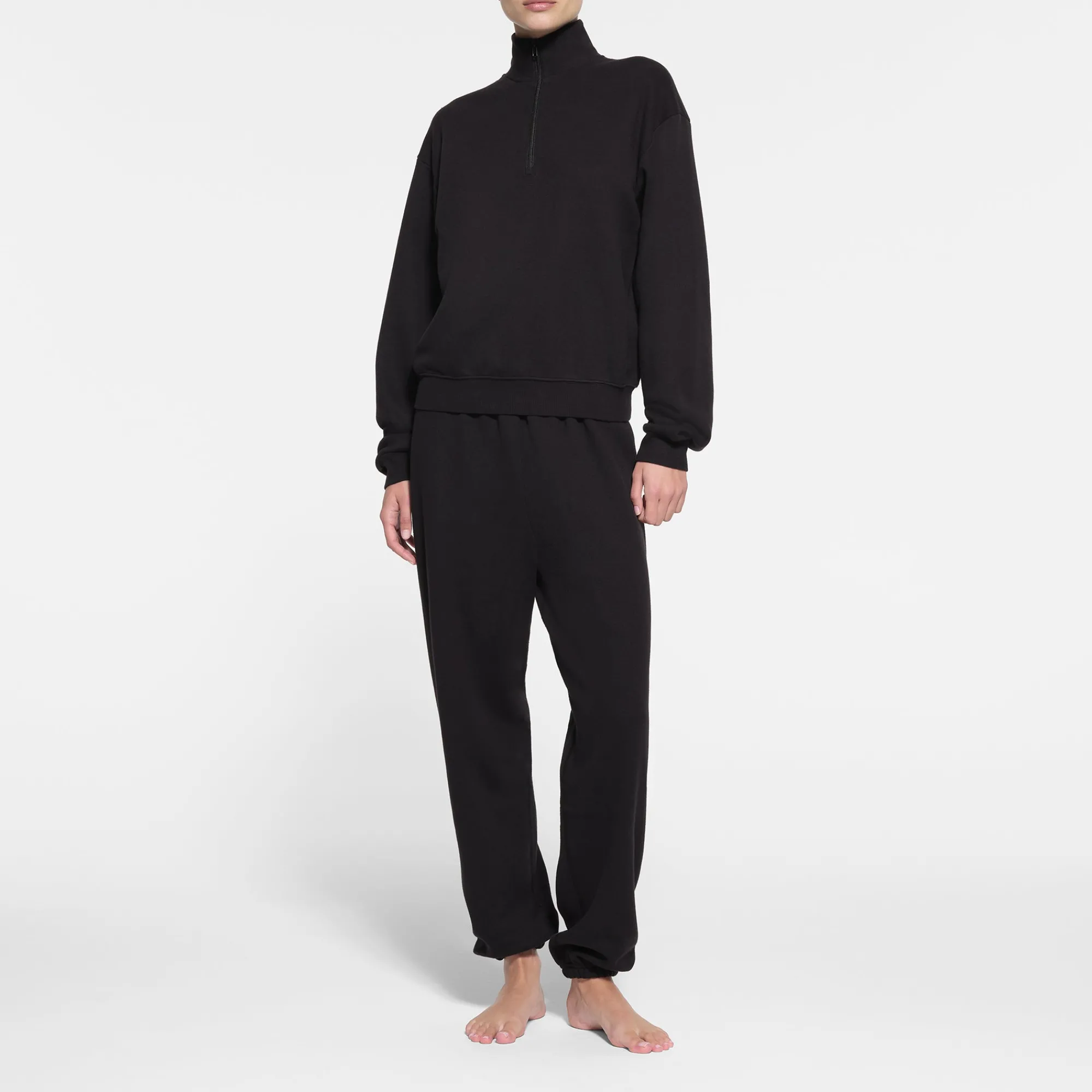COTTON FLEECE CLASSIC QUARTER ZIP PULLOVER |-Skims Sale