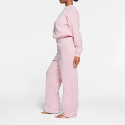 COTTON FLEECE CLASSIC STRAIGHT LEG PANT | CHERRY BLOSSOM-Skims New