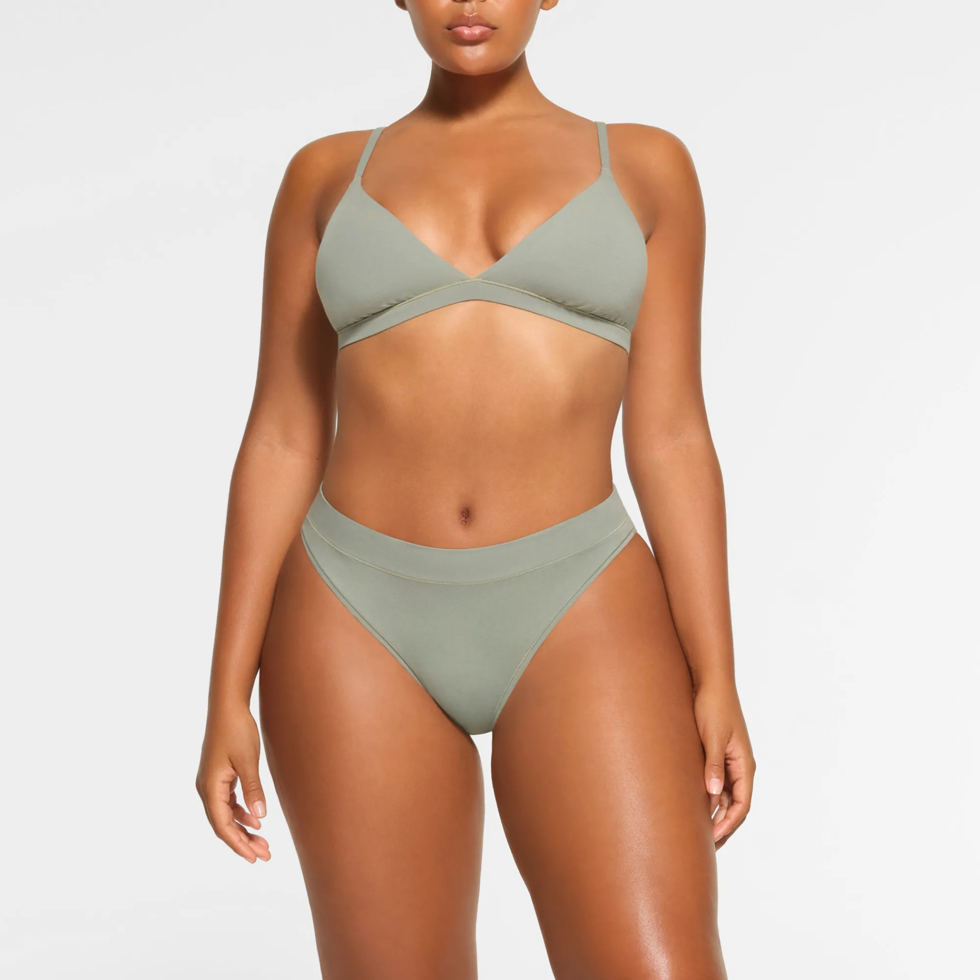 COTTON JERSEY CHEEKY TANGA |-Skims Hot