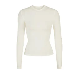 COTTON JERSEY LONG SLEEVE T-SHIRT |-Skims Clearance