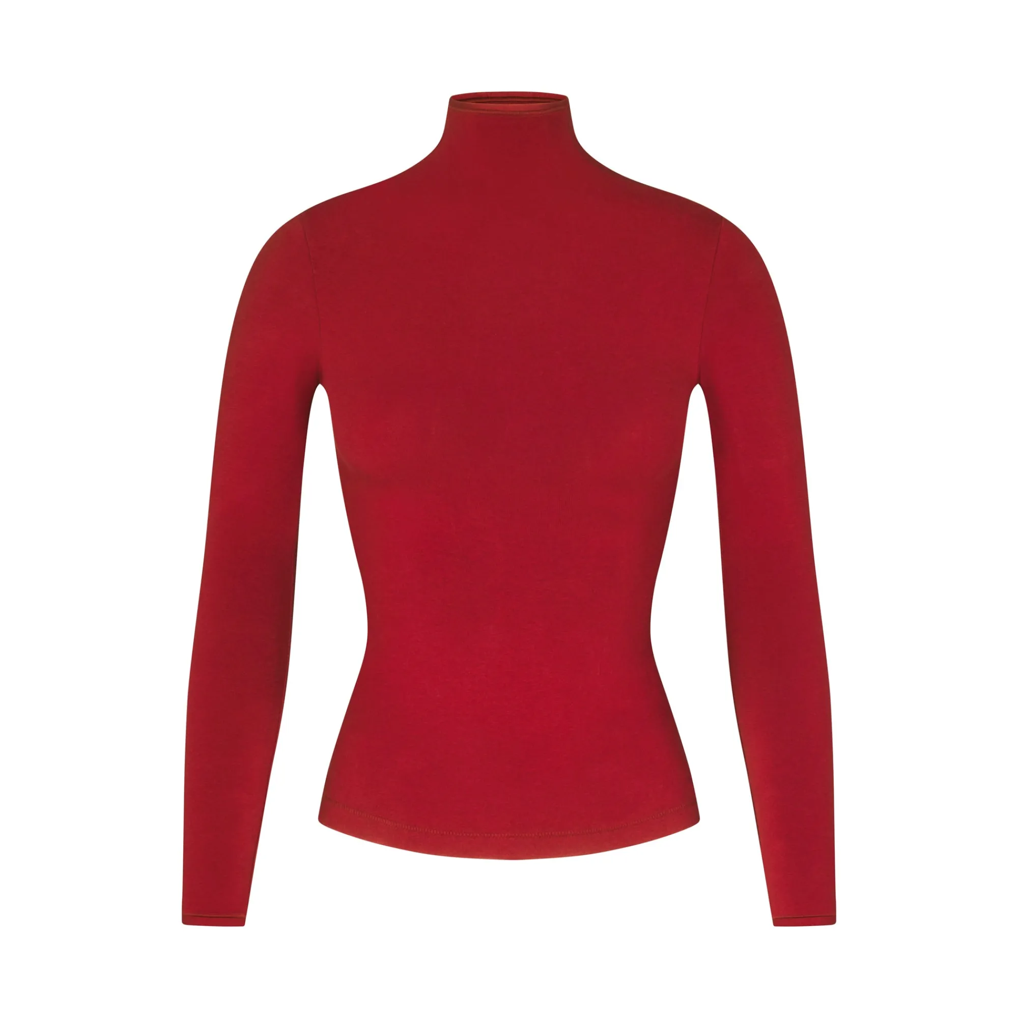 COTTON JERSEY LONG SLEEVE TURTLENECK |-Skims Outlet