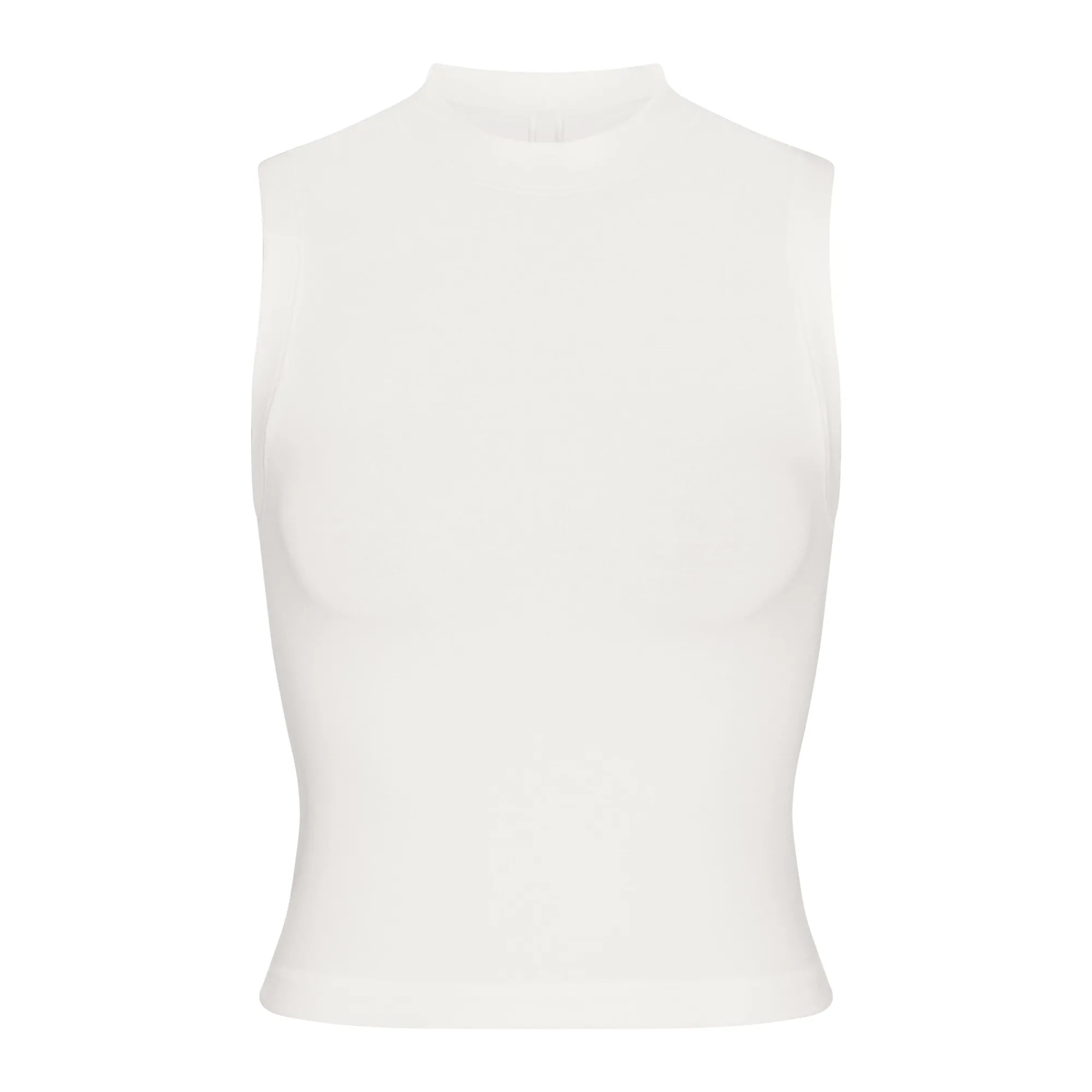 COTTON JERSEY MOCK NECK TANK |-Skims Outlet