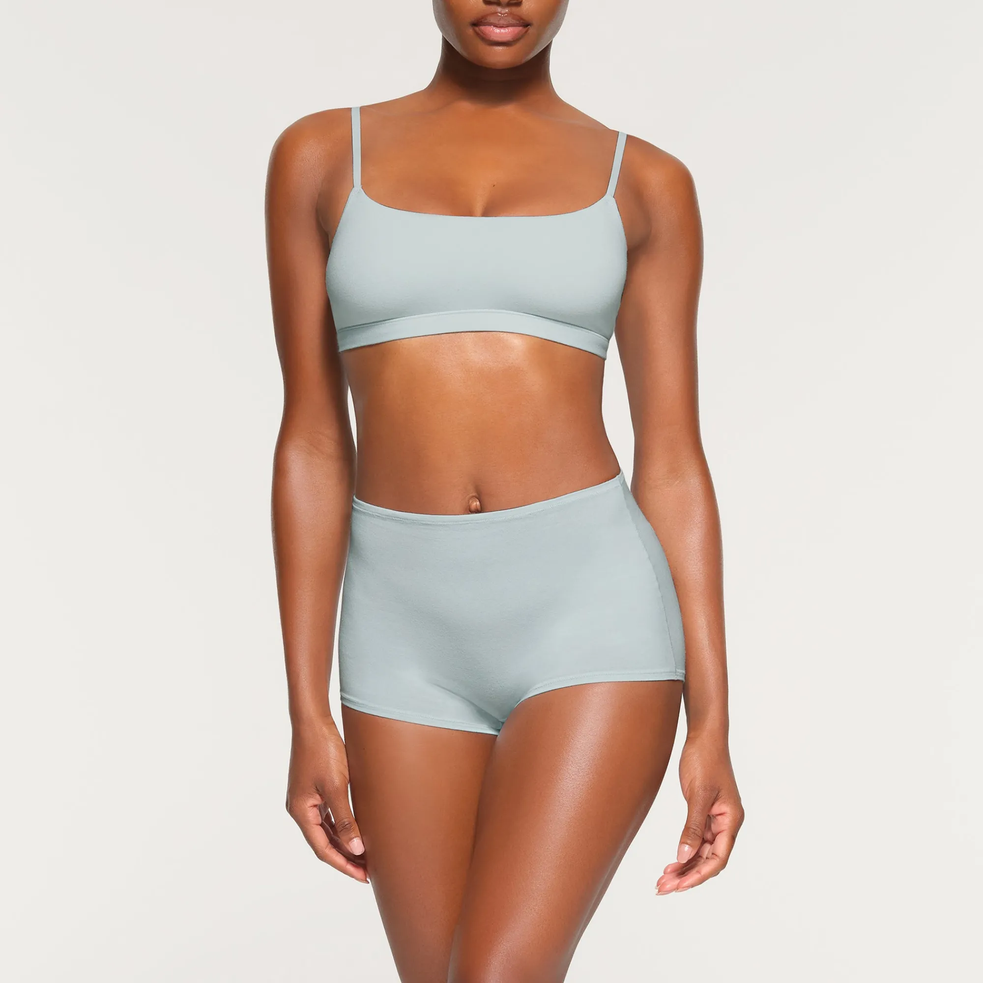 COTTON JERSEY SCOOP BRALETTE |-Skims New