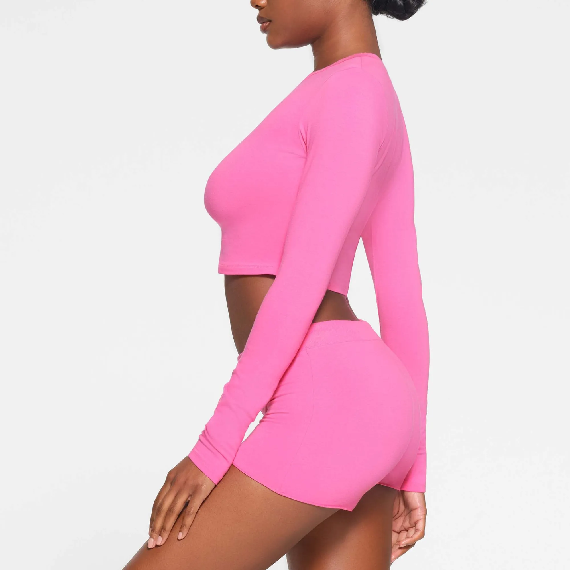 COTTON JERSEY SHORT | HOT PINK-Skims Clearance