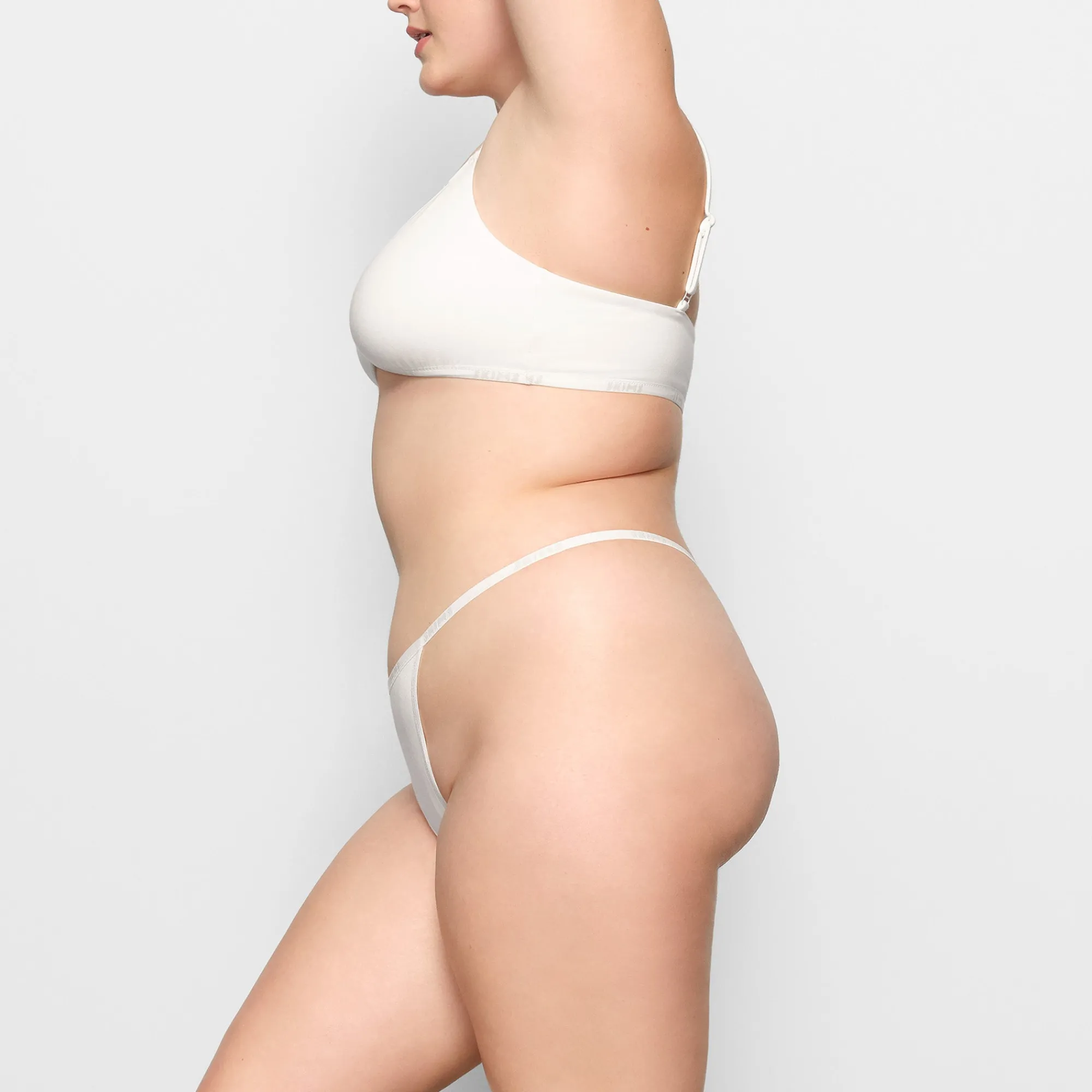 COTTON LOGO STRING THONG |-Skims Online