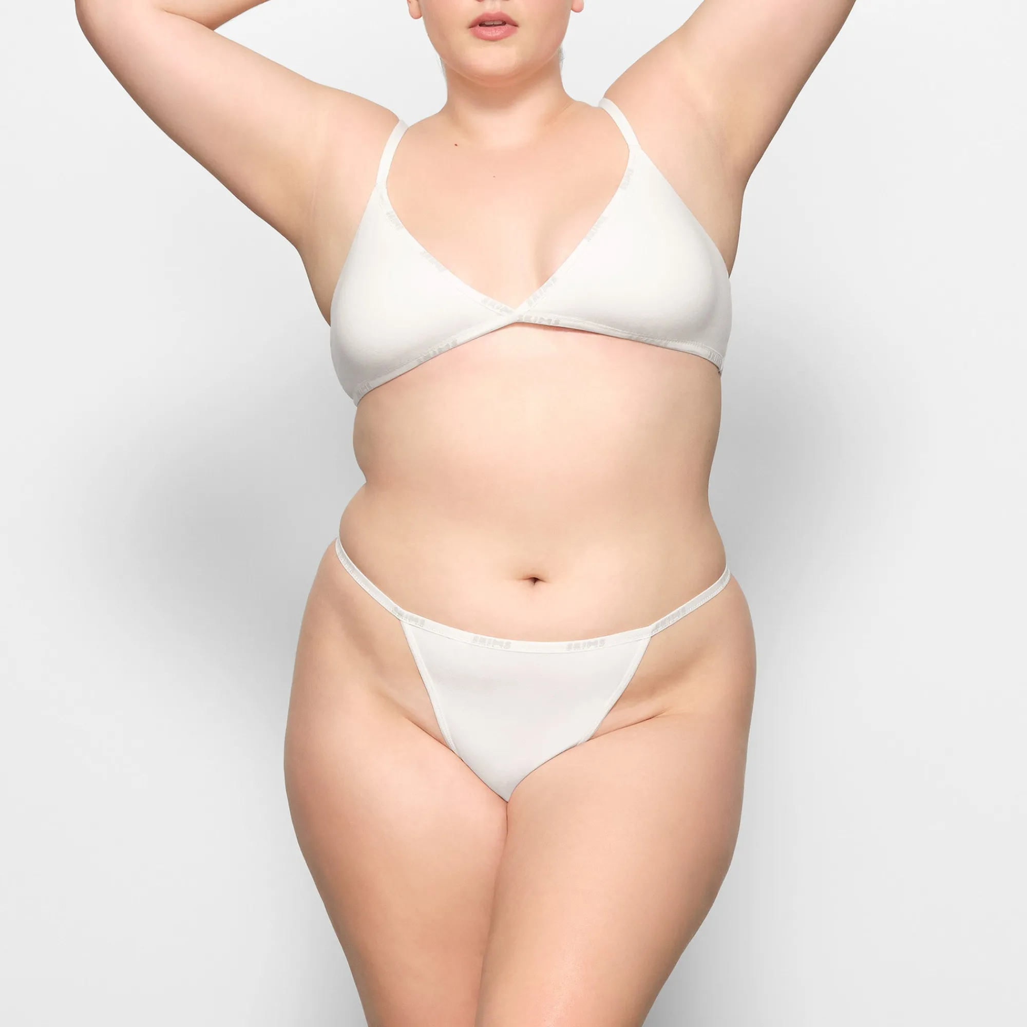 COTTON LOGO STRING THONG |-Skims Online