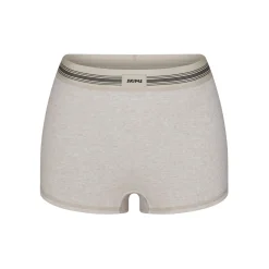 COTTON RIB BOY SHORT | HEATHER OATMEAL MULTI-Skims Hot