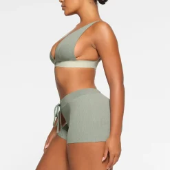 COTTON RIB DRAWSTRING SHORT |-Skims Outlet