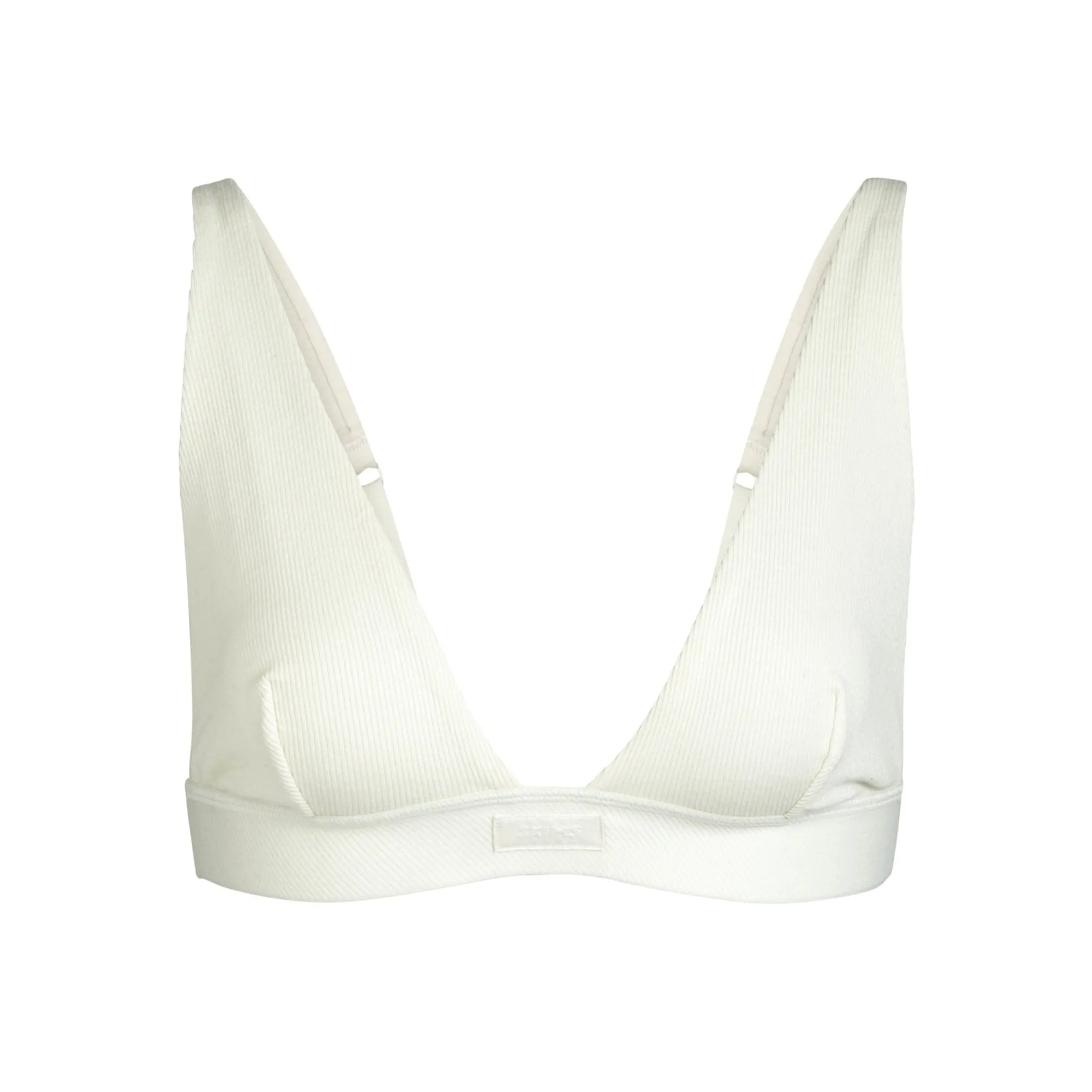COTTON RIB PLUNGE BRALETTE |-Skims Fashion