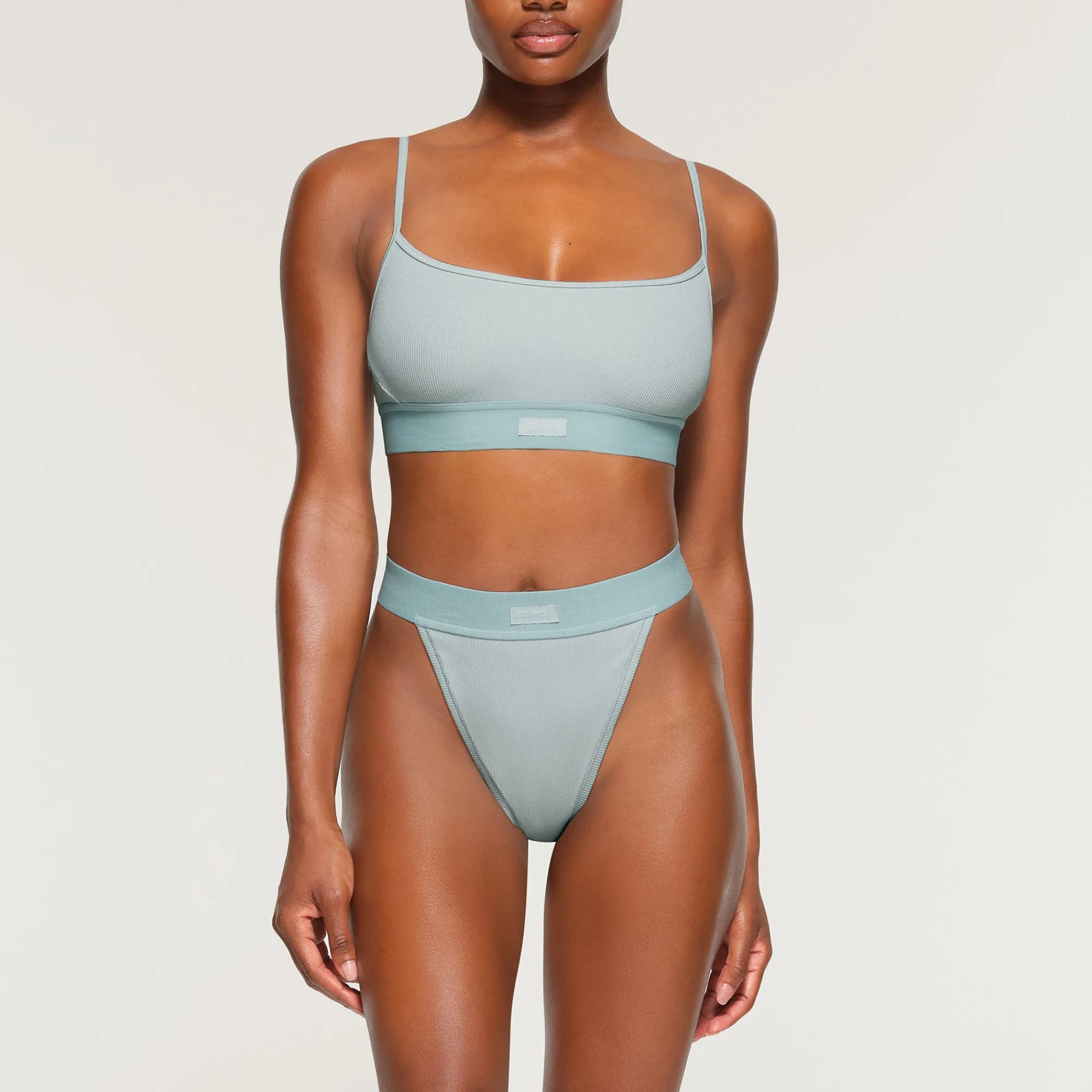 COTTON RIB SCOOP BRALETTE |-Skims Discount