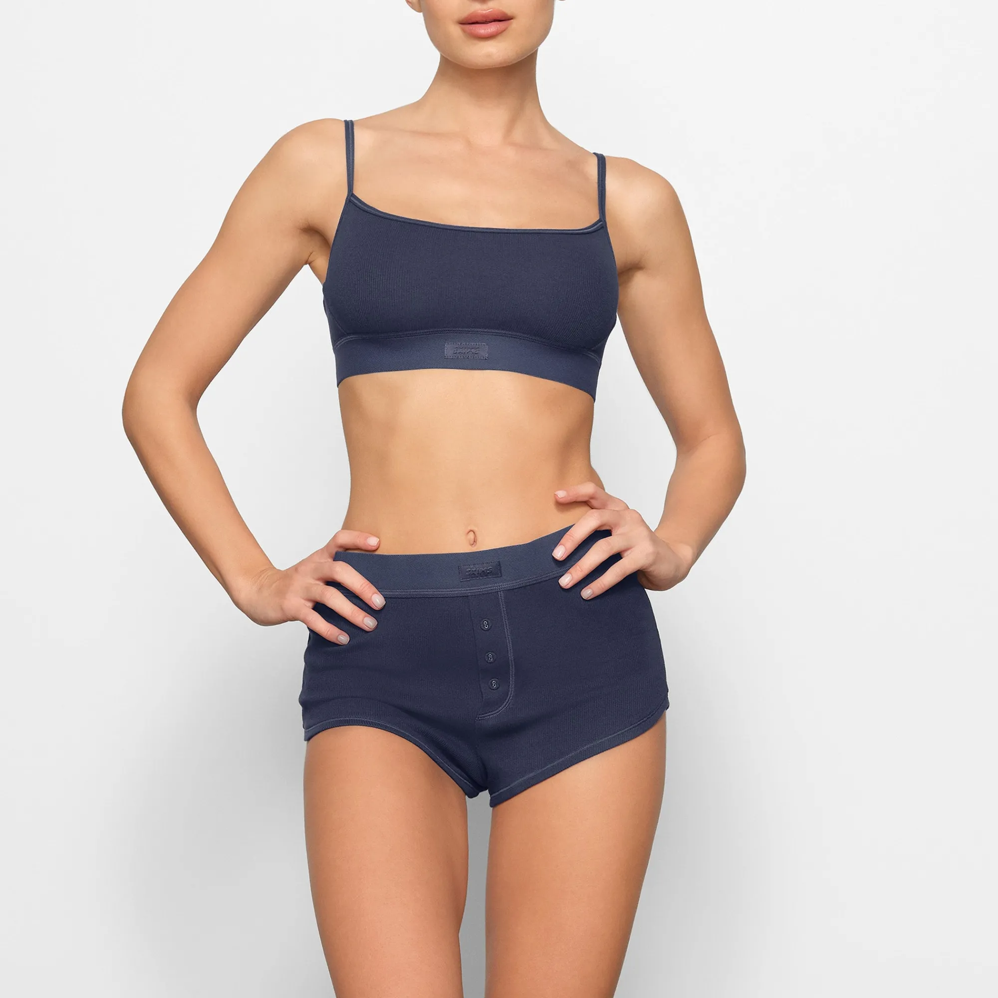 COTTON RIB SCOOP BRALETTE |-Skims Clearance