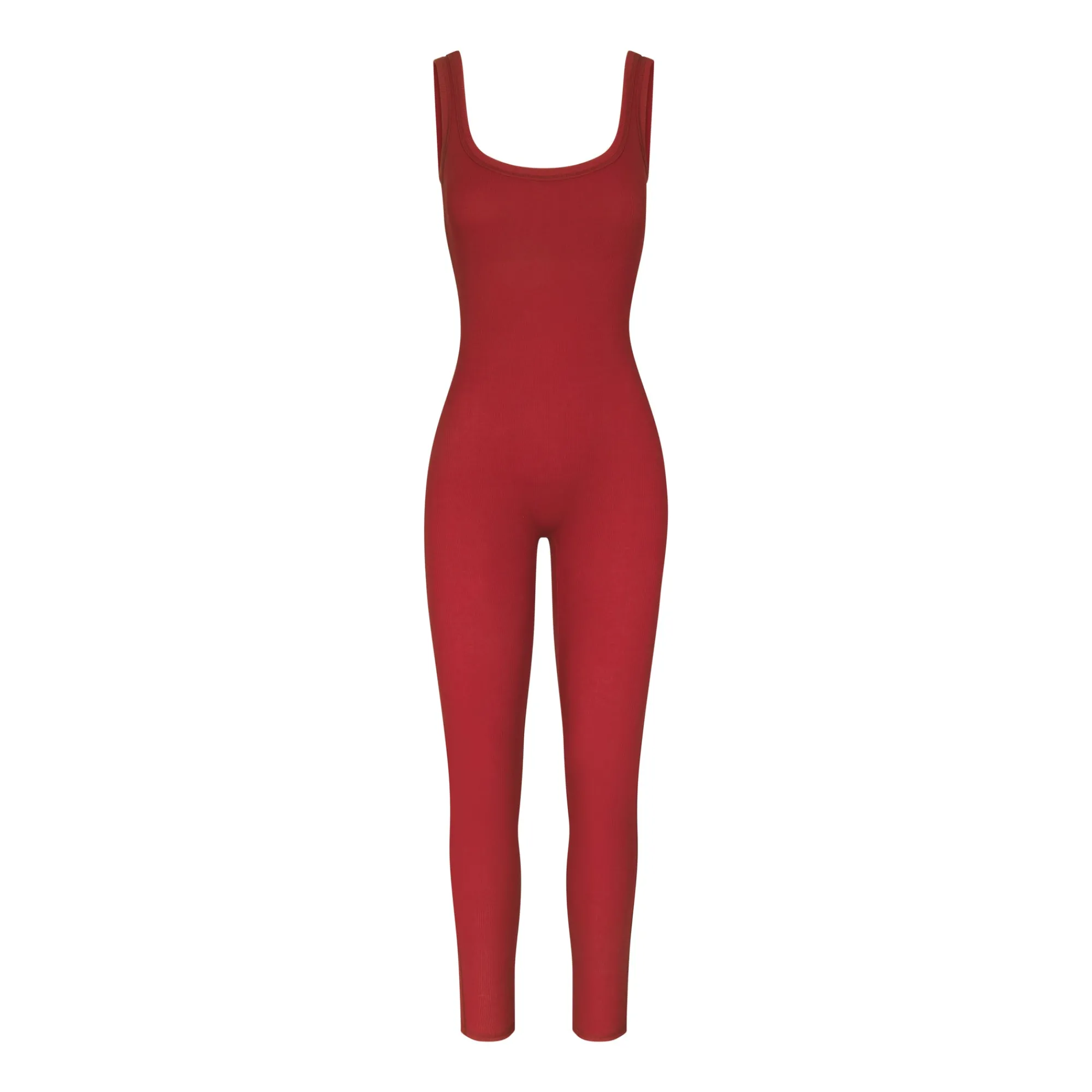 COTTON RIB TANK CATSUIT | BRICK MULTI-Skims Clearance