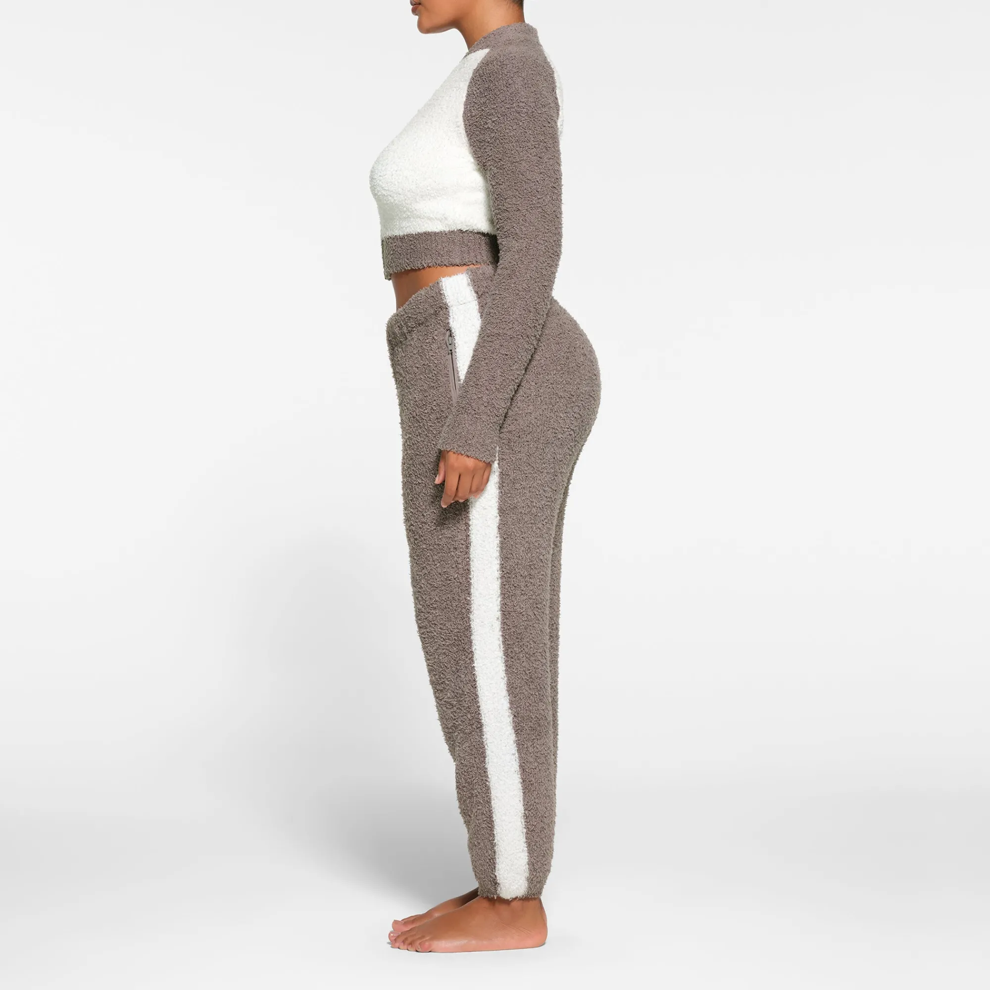 COZY KNIT ZIP UP | GREY CHALK MULTI-Skims Discount