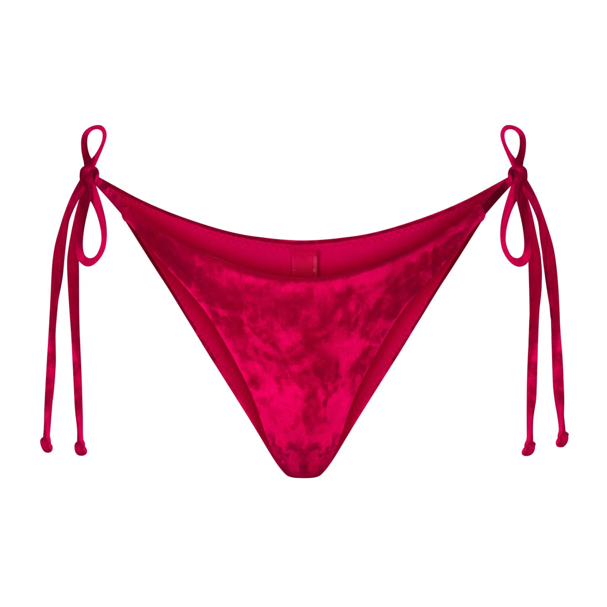 CRUSHED VELVET TIE BIKINI BOTTOMS |-Skims New