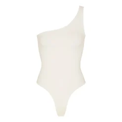 ESSENTIAL ONE SHOULDER BODYSUIT | ECRU-Skims Best