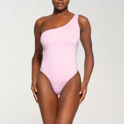 ESSENTIAL ONE SHOULDER BODYSUIT | CHERRY BLOSSOM-Skims Hot