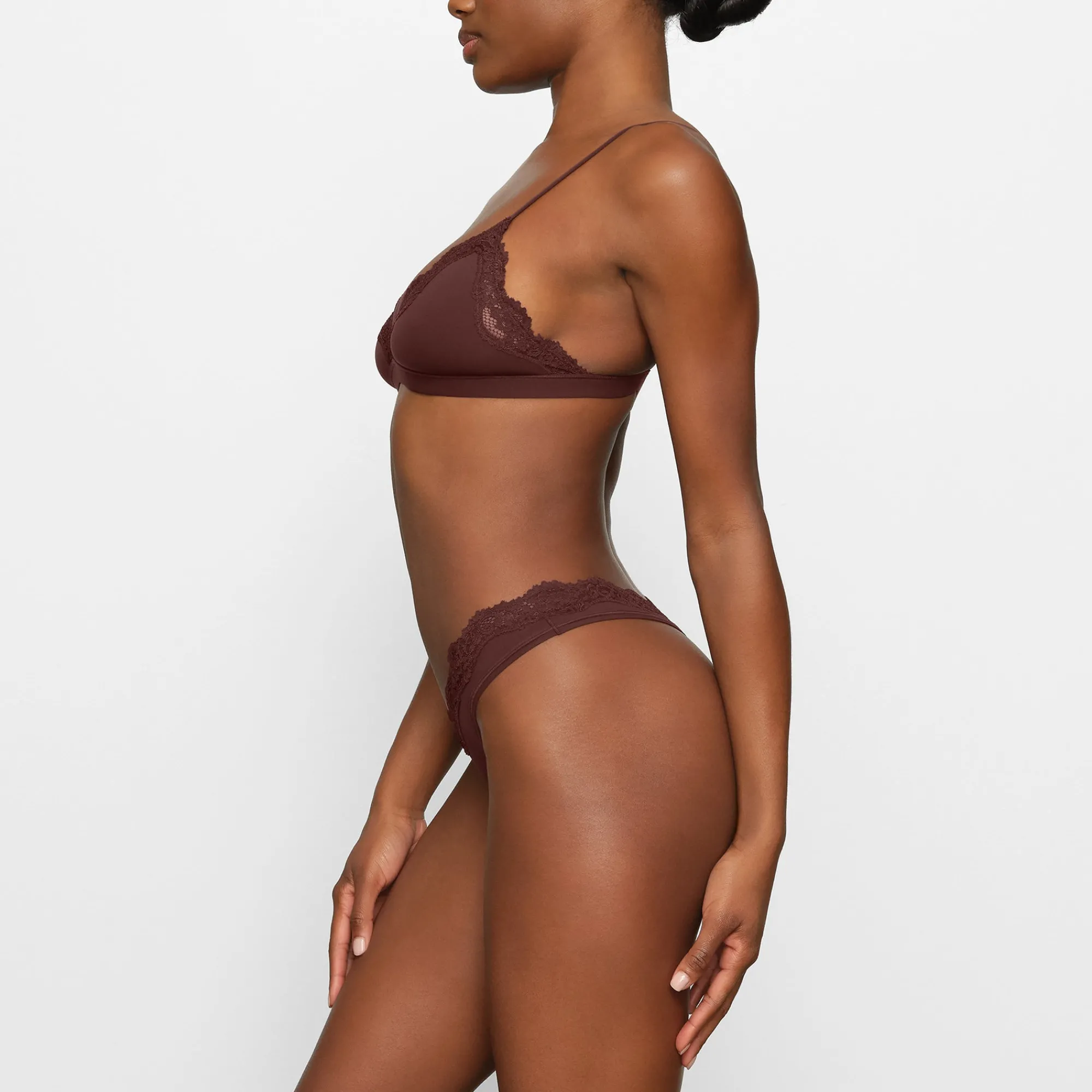 FITS EVERYBODY CORDED LACE TRIANGLE BRALETTE |-Skims Outlet