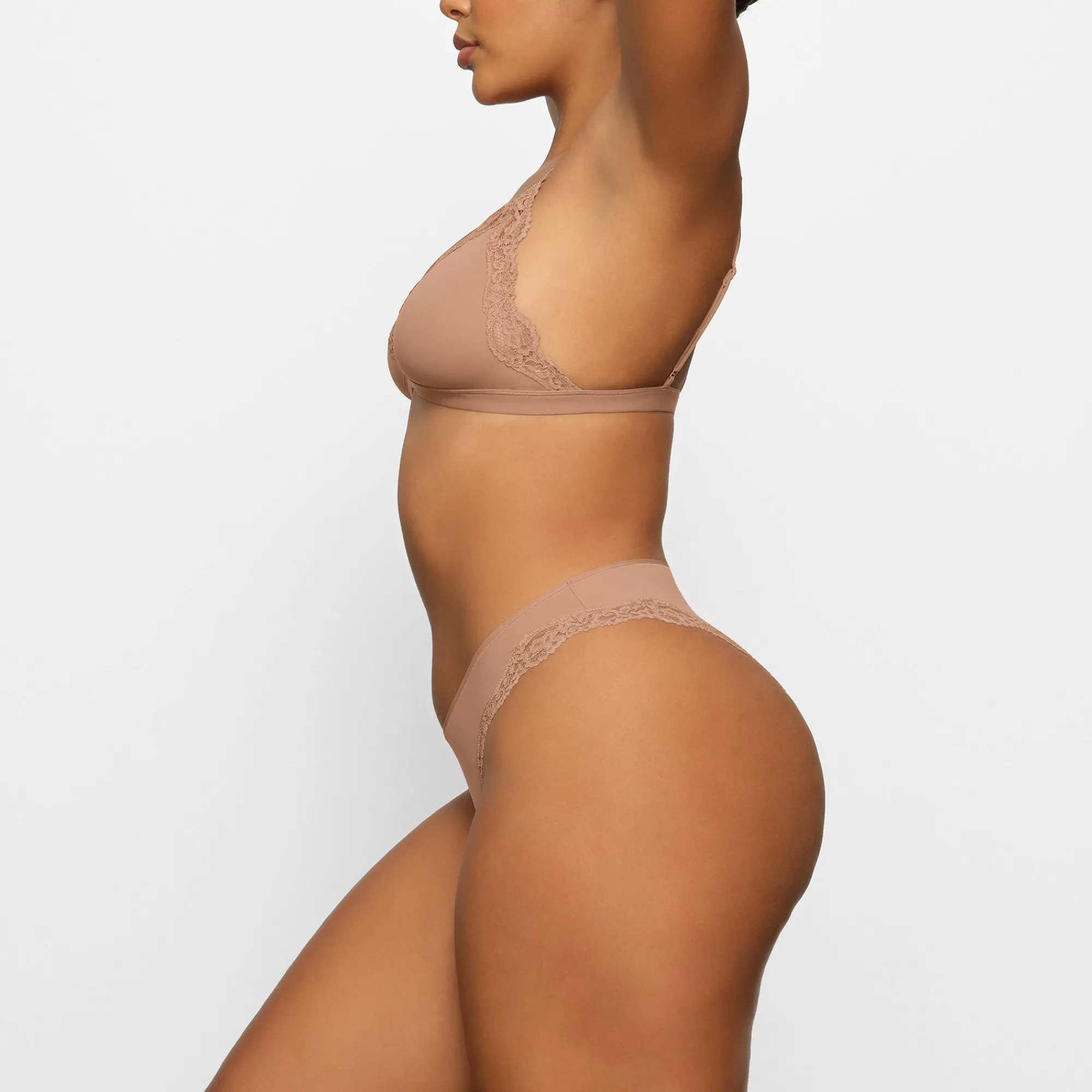 FITS EVERYBODY CORDED LACE TANGA |-Skims Best