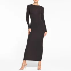 FITS EVERYBODY CREW NECK LONG SLEEVE DRESS |-Skims Discount