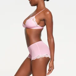 FITS EVERYBODY LACE BOY SHORT | CHERRY BLOSSOM TONAL-Skims Clearance