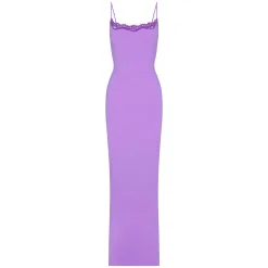 FITS EVERYBODY LACE LONG SLIP DRESS | ULTRA VIOLET TONAL-Skims Discount