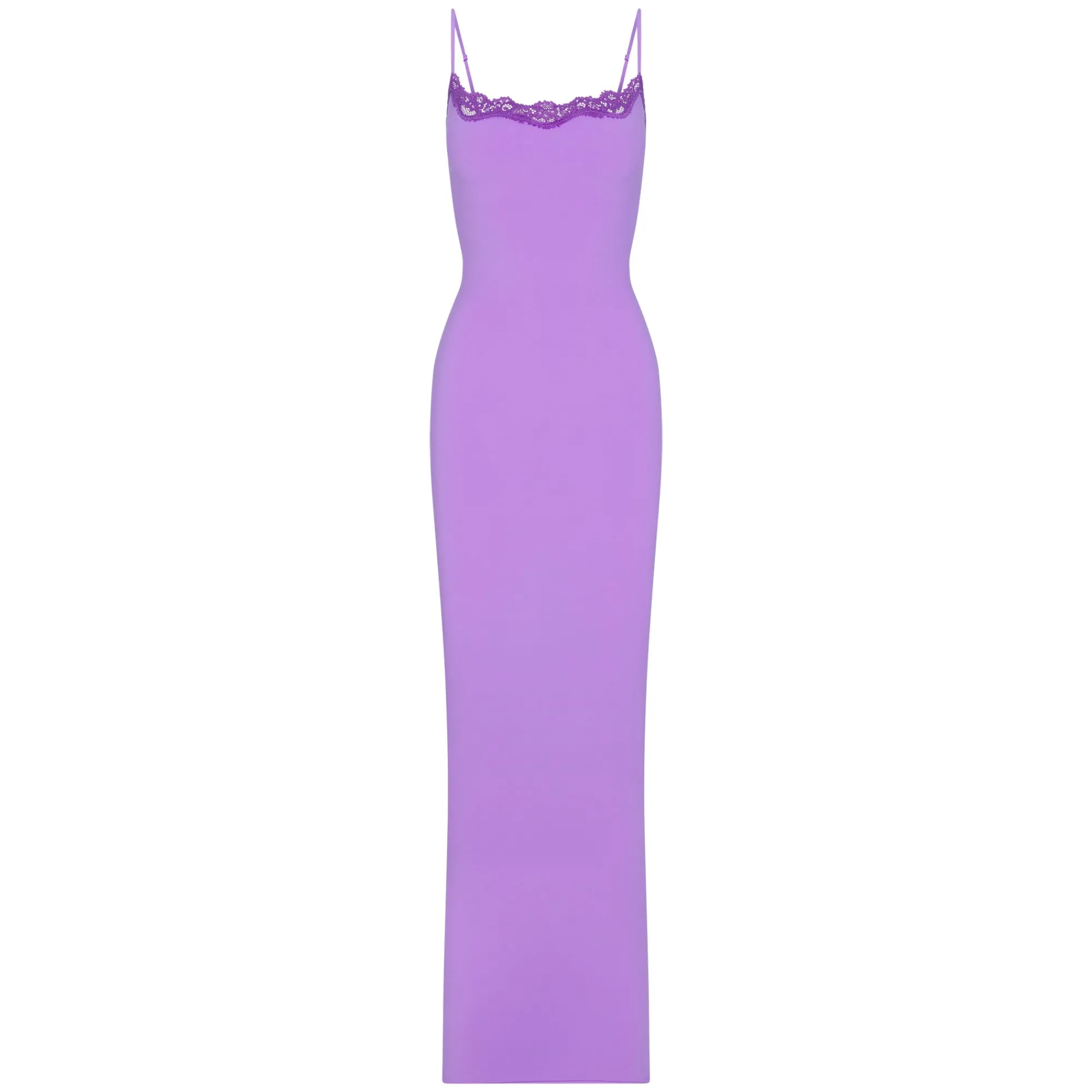 FITS EVERYBODY LACE LONG SLIP DRESS | ULTRA VIOLET TONAL-Skims Discount