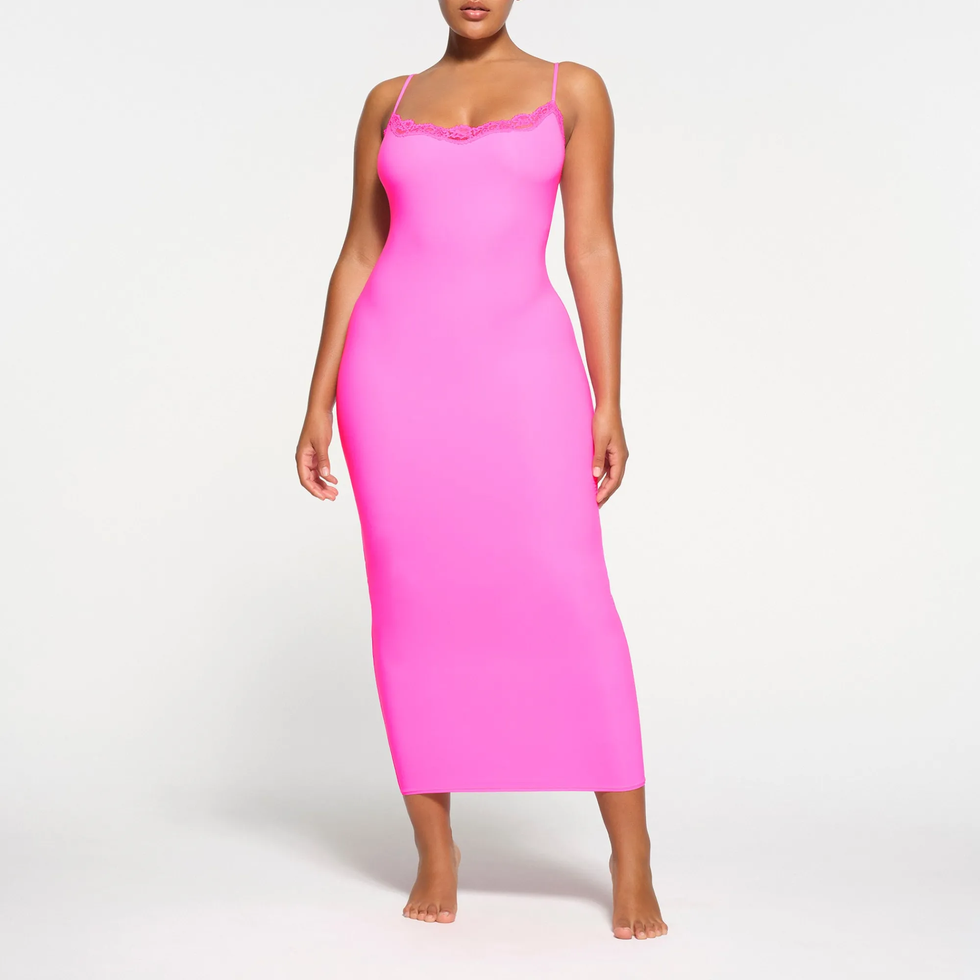 FITS EVERYBODY LACE LONG SLIP DRESS | TAFFY TONAL-Skims Best