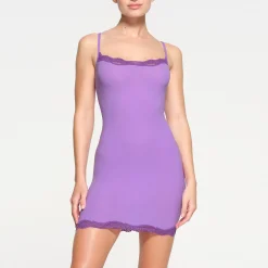 FITS EVERYBODY LACE SLIP DRESS | ULTRA VIOLET TONAL-Skims Outlet
