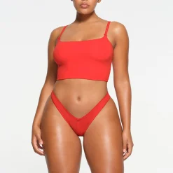 FITS EVERYBODY PICOT TRIM TANGA |-Skims Clearance