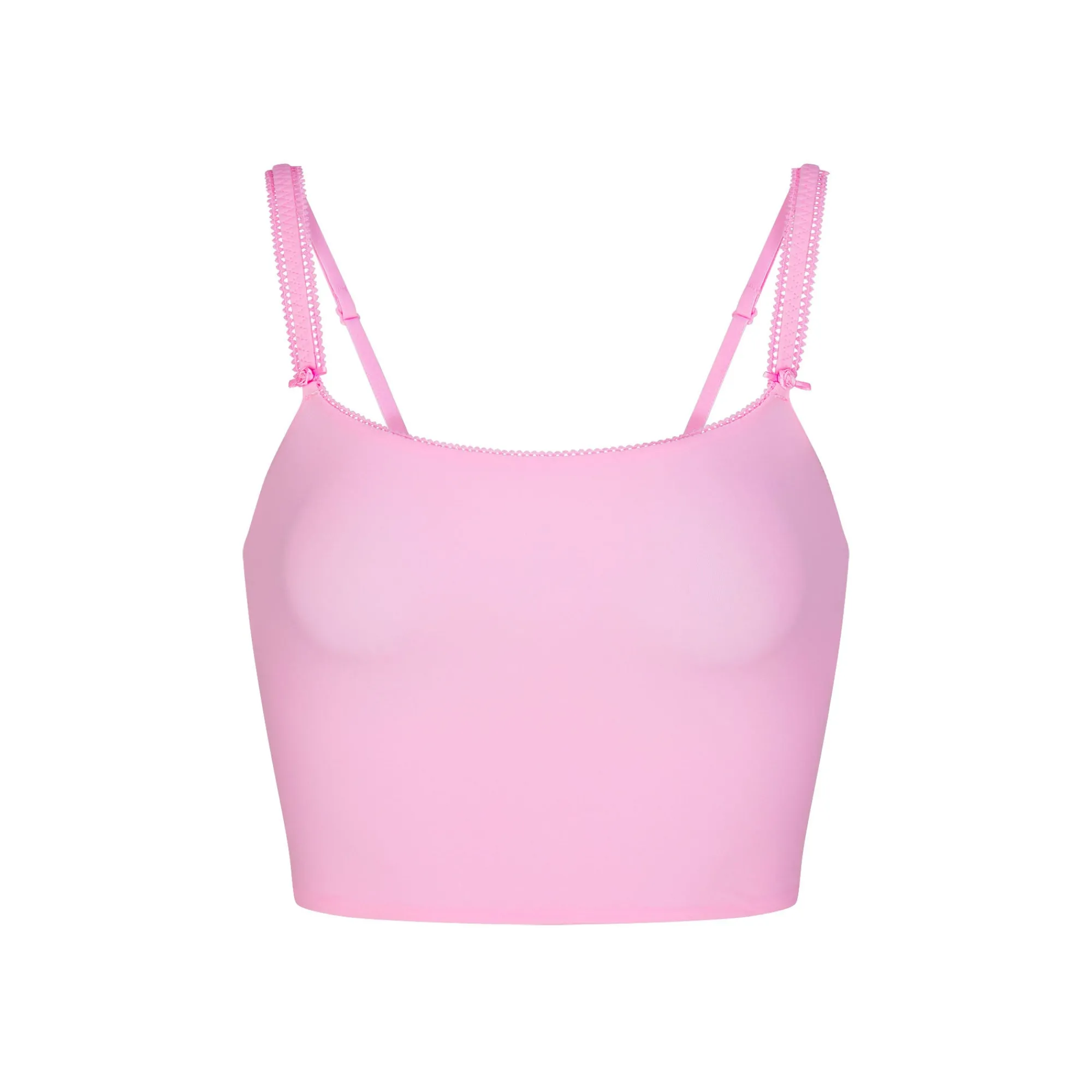 FITS EVERYBODY PICOT TRIM CROPPED CAMI | BUBBLE GUM-Skims Discount