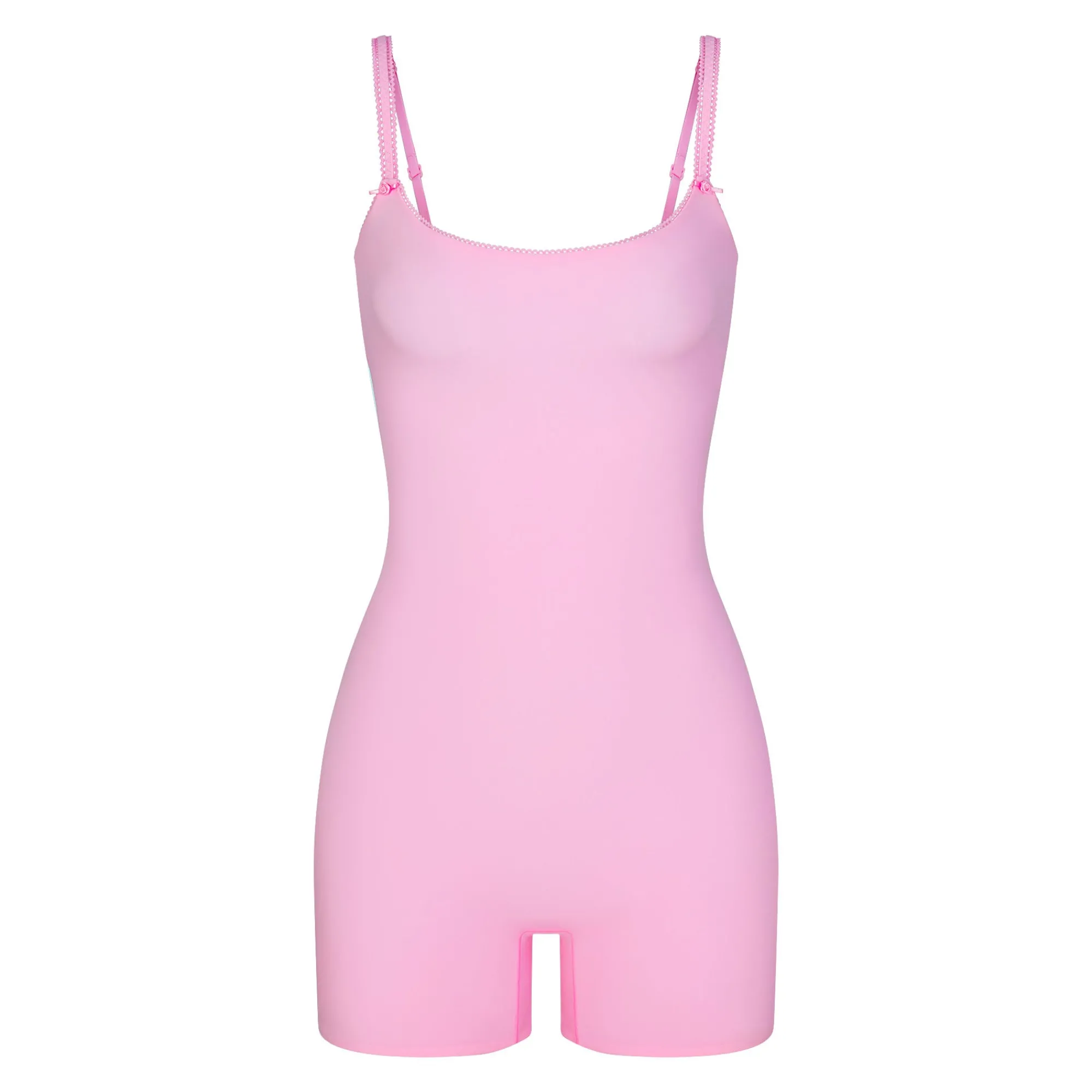 FITS EVERYBODY PICOT TRIM ONESIE | BUBBLE GUM-Skims Hot