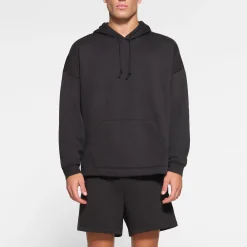 FLEECE LOUNGE MENS OVERSIZED HOODIE | WASHED ONYX-Skims Online