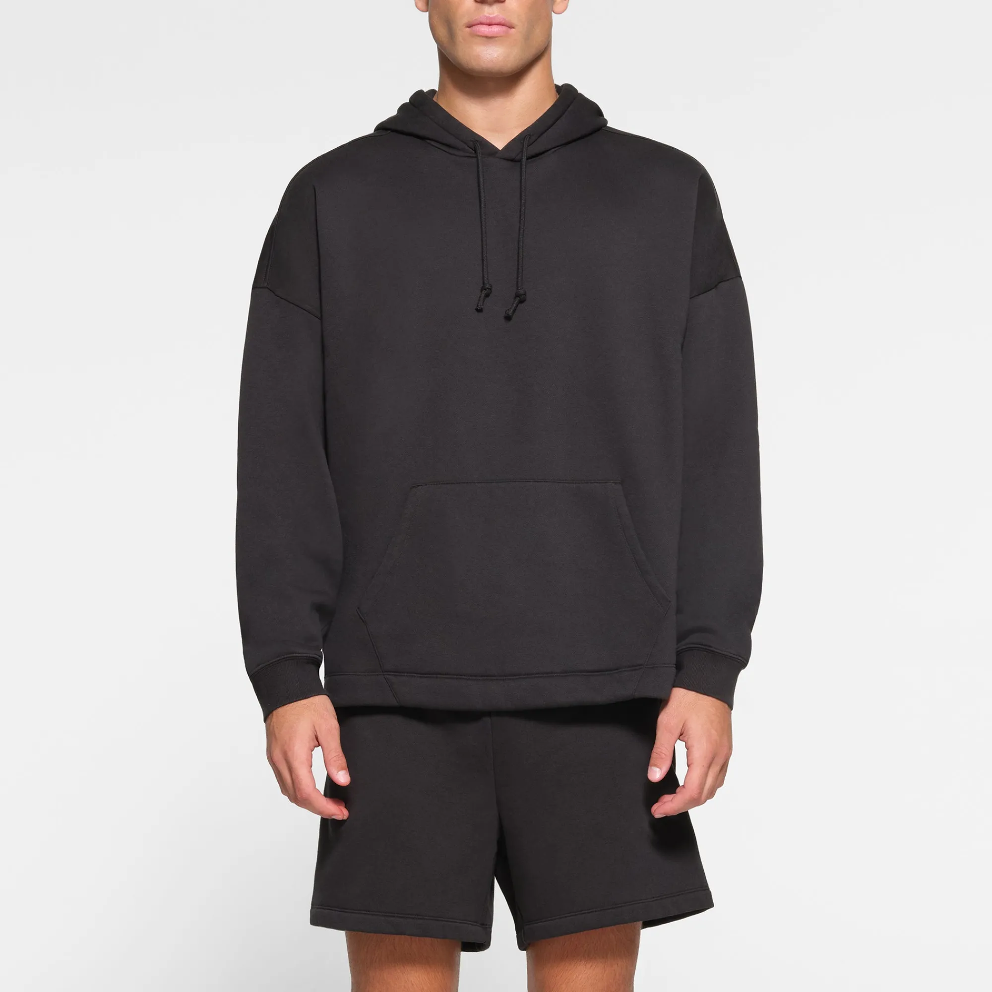 FLEECE LOUNGE MENS OVERSIZED HOODIE | WASHED ONYX-Skims Online