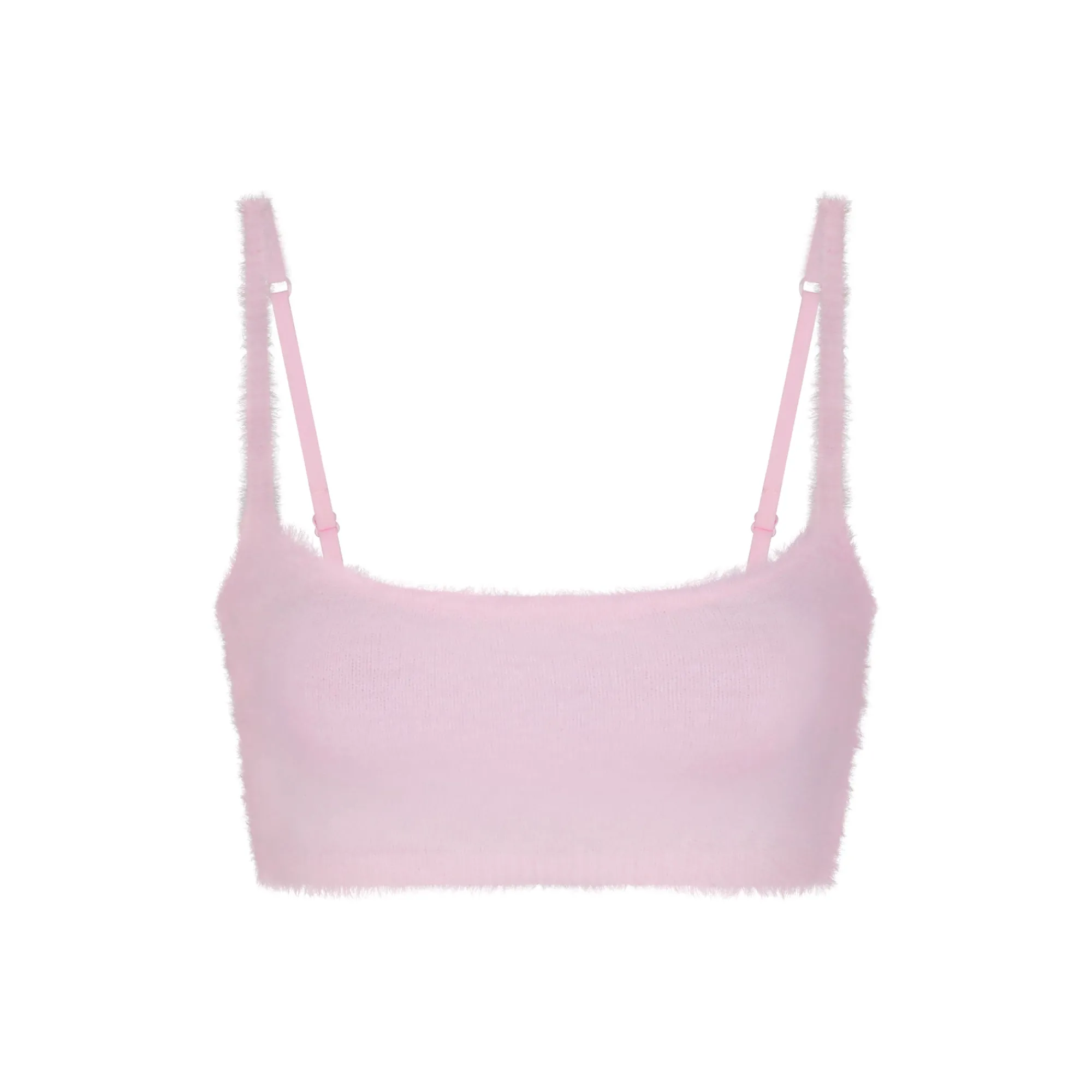 FUZZY KNITS SCOOP BRALETTE | BABY PINK-Skims Best