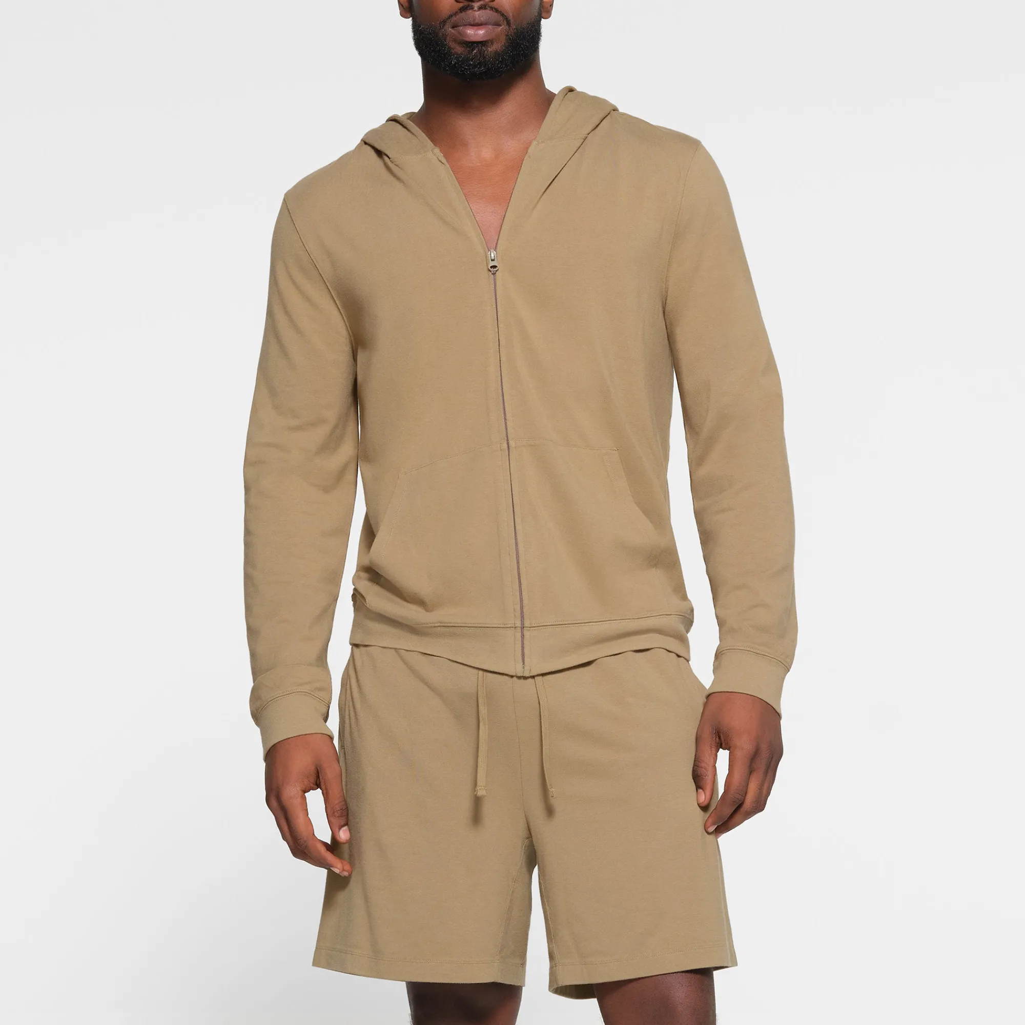 JERSEY LOUNGE MENS ZIP UP HOODIE |-Skims Clearance