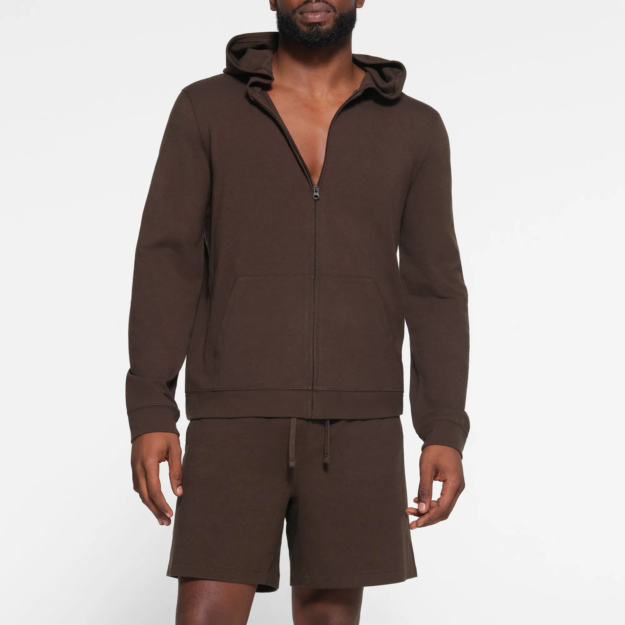 JERSEY LOUNGE MENS ZIP UP HOODIE |-Skims Clearance