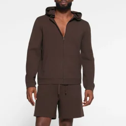 JERSEY LOUNGE MENS ZIP UP HOODIE |-Skims Clearance