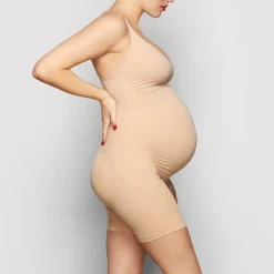 MATERNITY SCULPTING BODYSUIT MID THIGH |-Skims Online