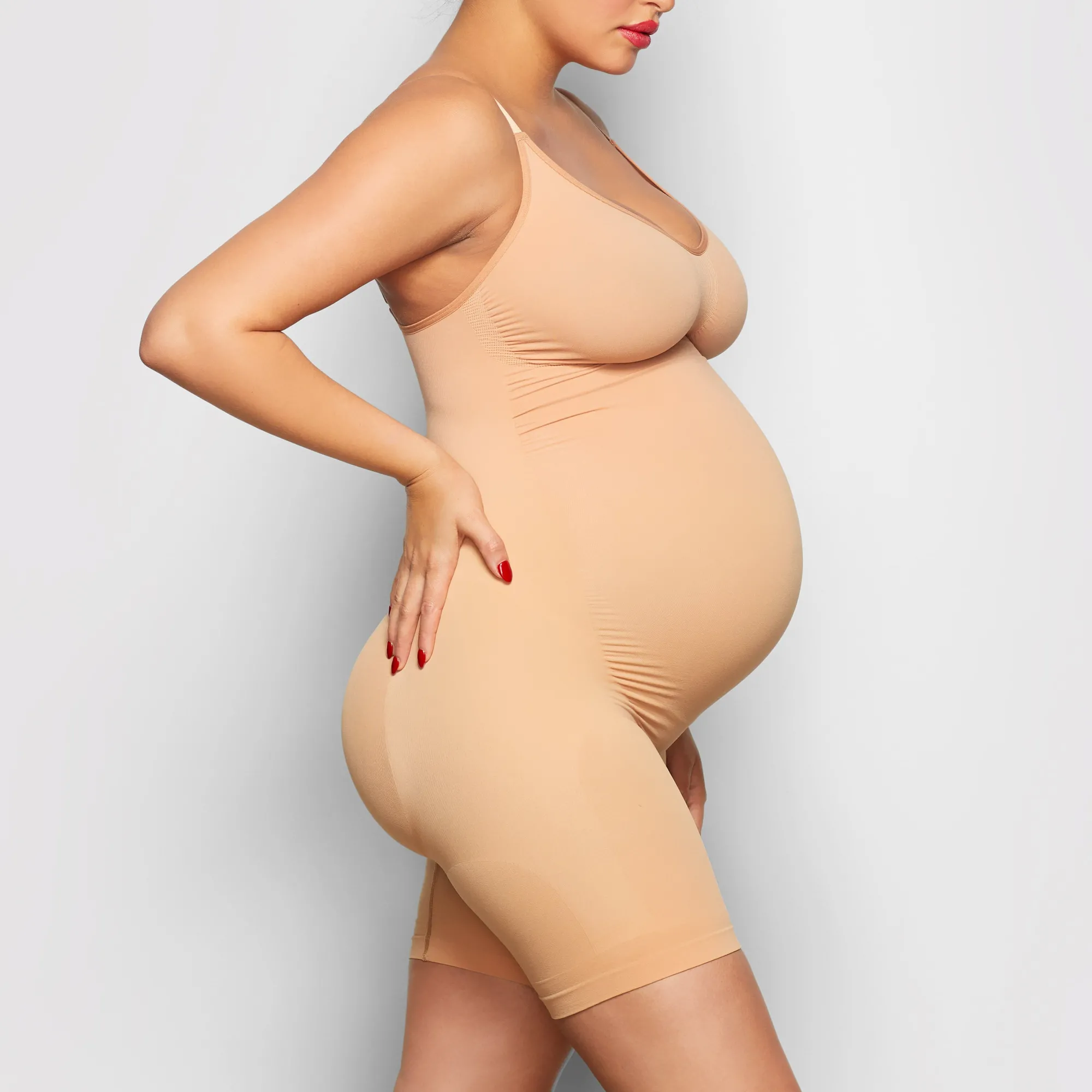 MATERNITY SCULPTING BODYSUIT MID THIGH |-Skims Discount