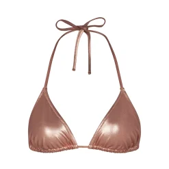 METALLIC SWIM TRIANGLE TOP |-Skims Best
