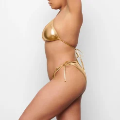 METALLIC SWIM TRIANGLE TOP |-Skims Fashion