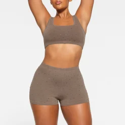 OUTDOOR RHINESTONE SHORT SHORT |-Skims Clearance