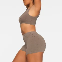 OUTDOOR RHINESTONE SHORT SHORT |-Skims Clearance