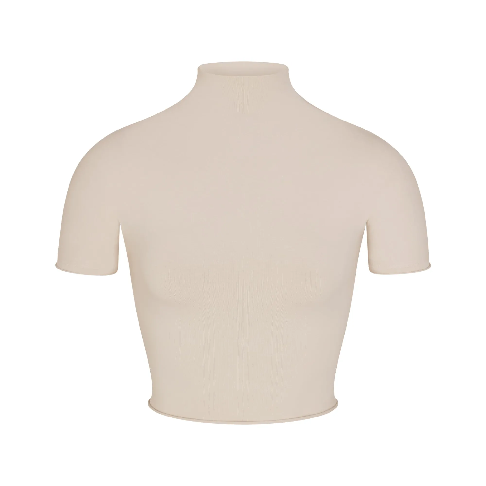 RAW EDGE CROPPED T-SHIRT |-Skims Fashion