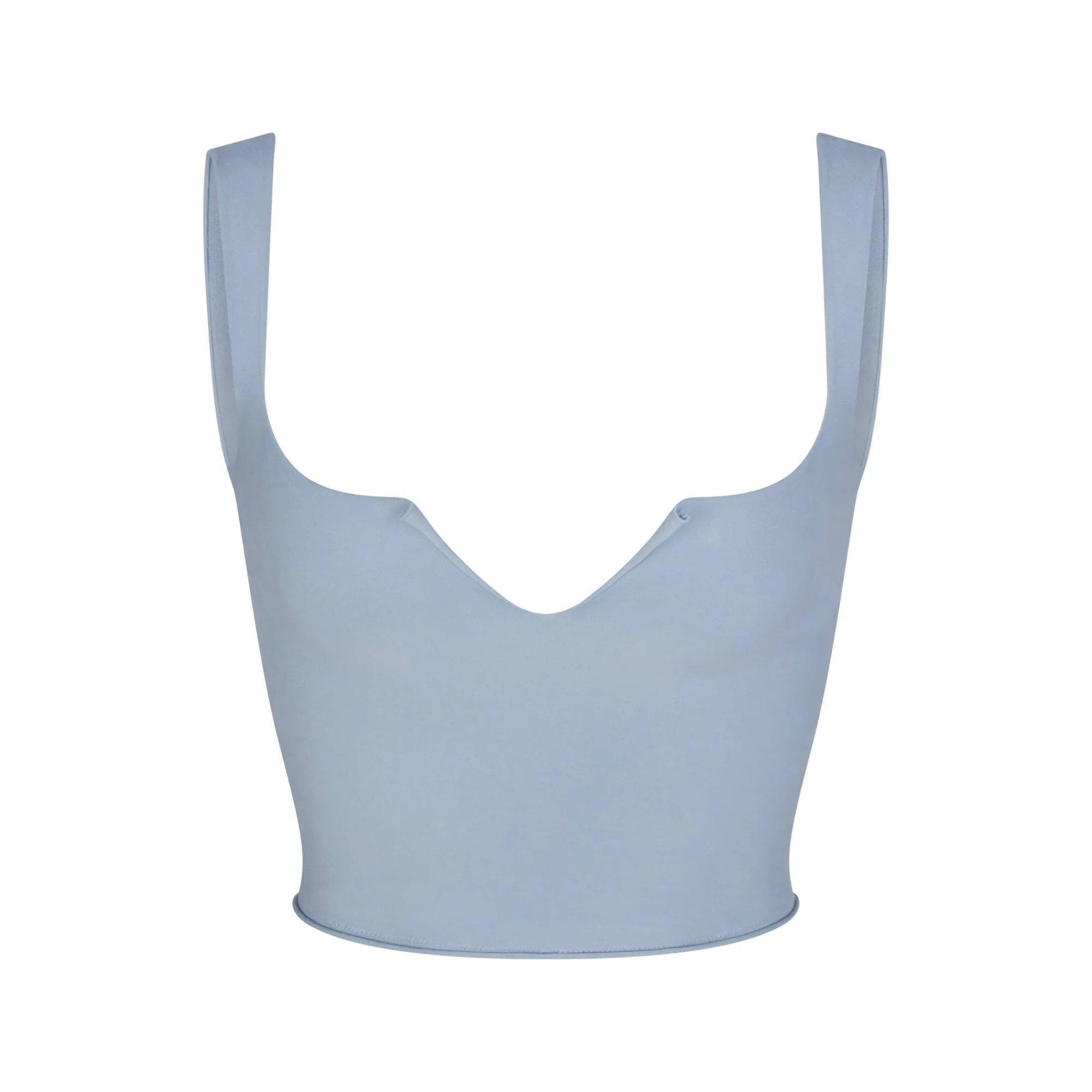 RAW EDGE SLIT FRONT CROPPED CAMI |-Skims Clearance