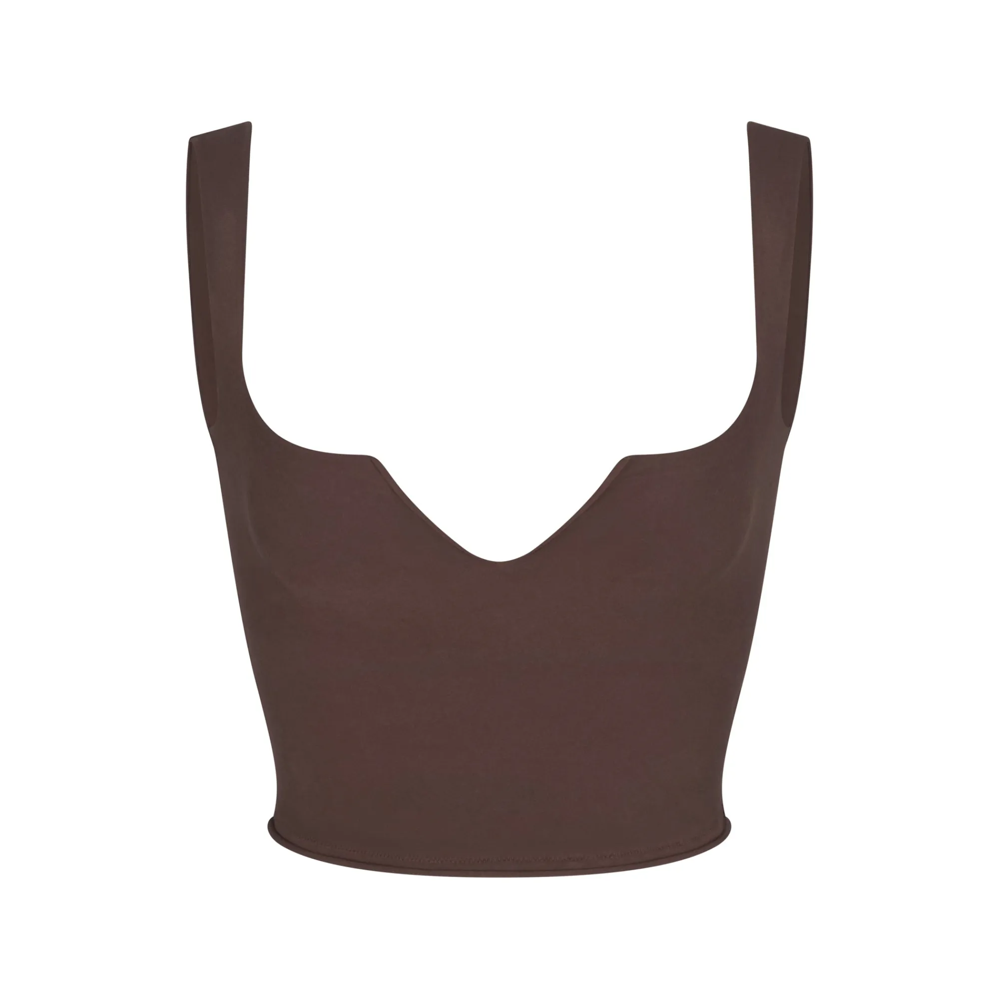 RAW EDGE SLIT FRONT CROPPED CAMI |-Skims Clearance