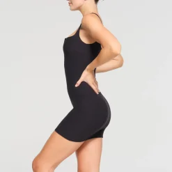 RAW EDGE SLIT FRONT MINI DRESS |-Skims Best