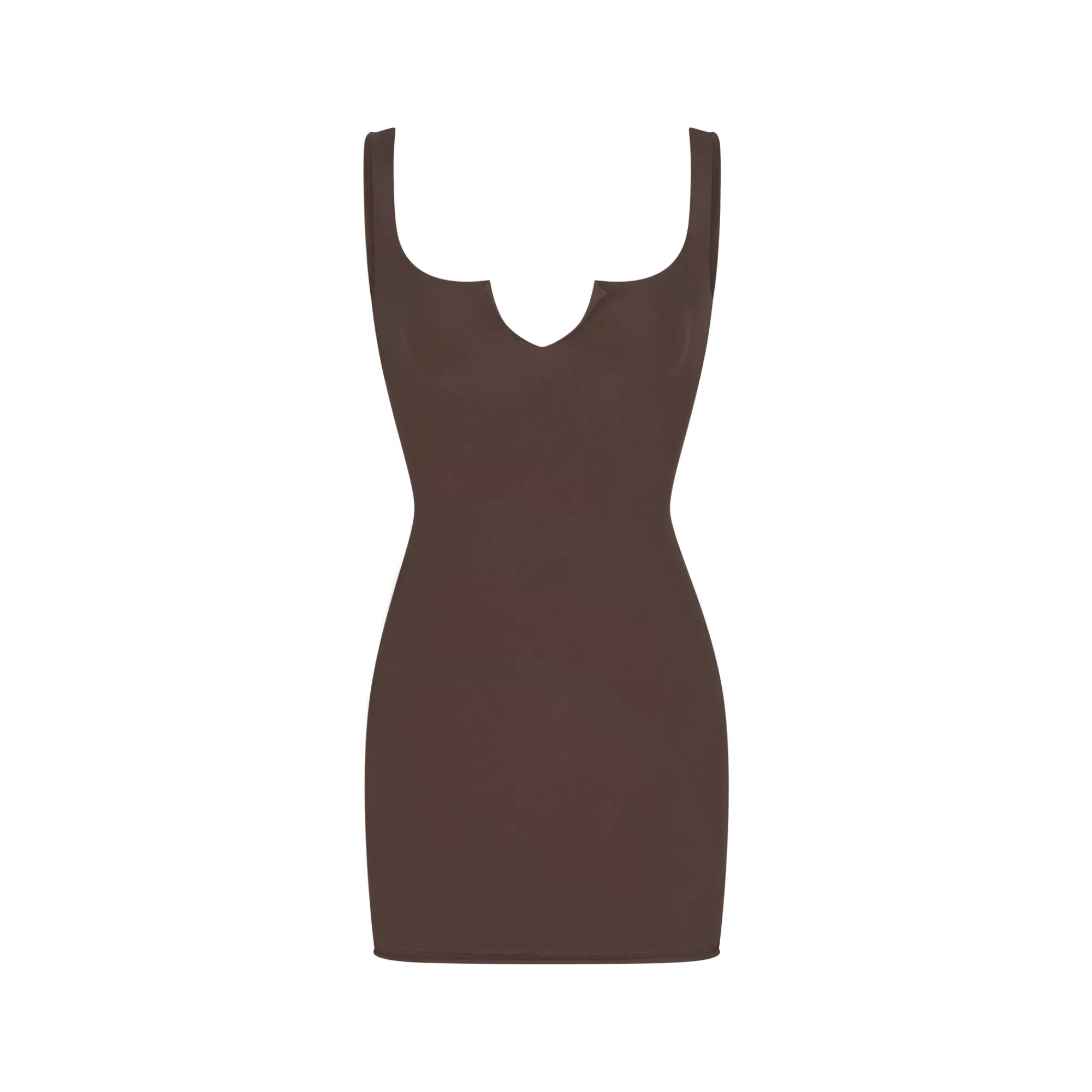 RAW EDGE SLIT FRONT MINI DRESS |-Skims Best